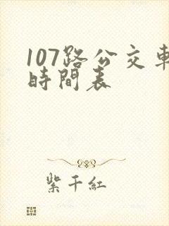 107路公交车时间表
