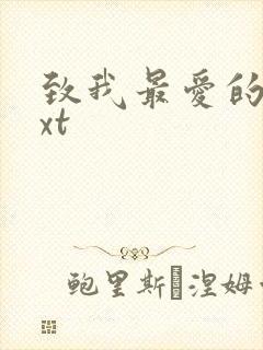 致我最爱的你txt