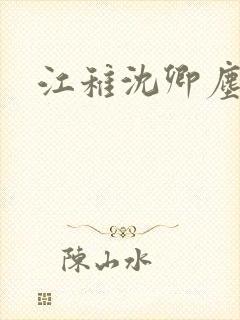 江稚沈卿尘小说