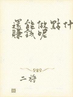 还能做点什么能赚钱呢
