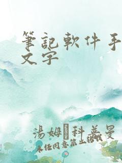笔记软件手写转文字