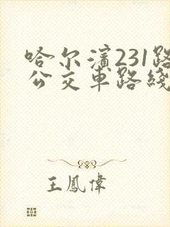 哈尔滨231路公交车路线时间表