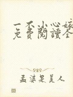 一不小心嫁总裁免费阅读全文