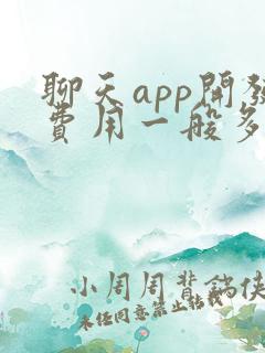 聊天app开发费用一般多少钱