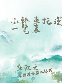 小轿车托运费用一览表