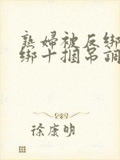 熟妇被反绑十捆绑十捆吊调教