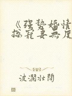 《强势婚情:厉总宠妻无度》