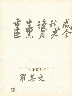 重生后我成了奸臣黑月光全文阅读