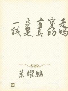 一步有宝走路赚钱是真的吗