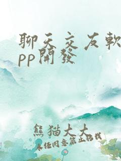 聊天交友软件app开发
