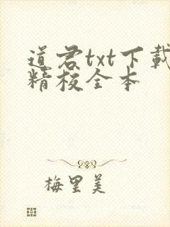 道君txt下载精校全本