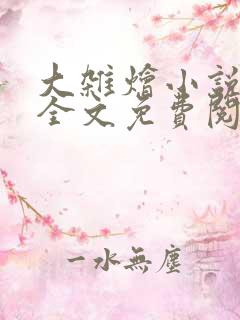 大杂烩小说在线全文免费阅读笔趣阁