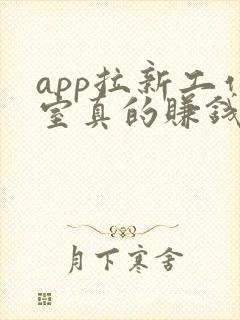 app拉新工作室真的赚钱吗?