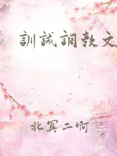 训诫调教文sp