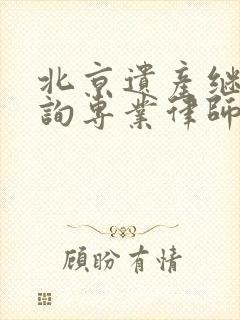 北京遗产继承咨询专业律师