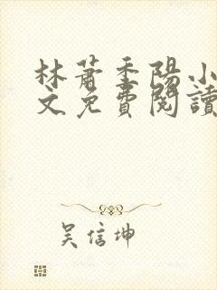 林萧季阳小说全文免费阅读