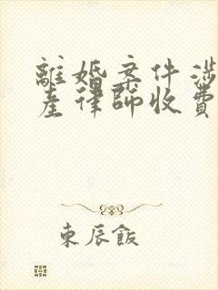 离婚案件涉及财产律师收费