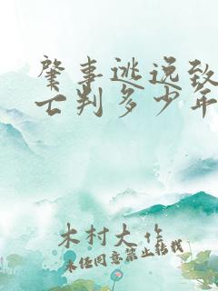 肇事逃逸致人死亡判多少年