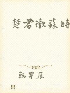 楚君彻苏时锦