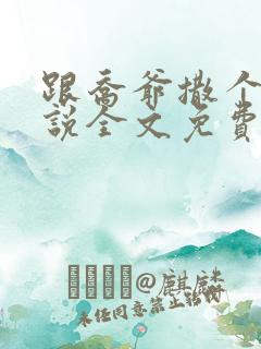 跟乔爷撒个娇小说全文免费阅读