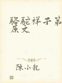 骆驼祥子第八章原文