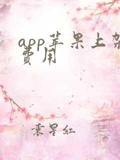 app苹果上架费用