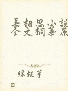 长相思小说免费全文桐华原著阅读