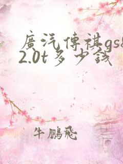 广汽传祺gs82.0t多少钱