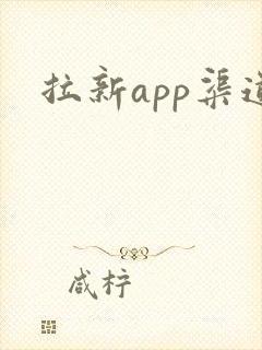 拉新app渠道