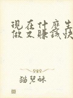 现在什么生意好做又赚钱快见效
