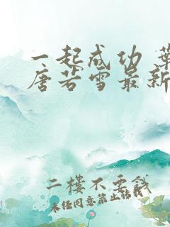 一起成功 叶凡唐若雪最新章节