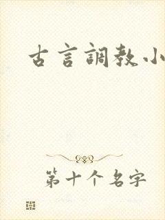 古言调教小说h