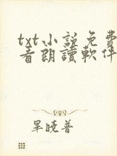 txt小说免费看朗读软件