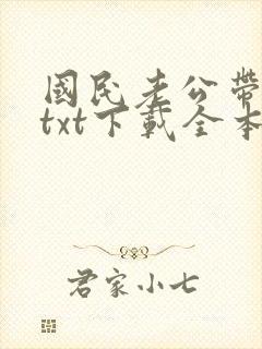 国民老公带回家txt下载全本