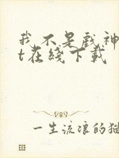 我不是戏神txt在线下载