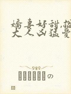 娇妻好甜,总裁大人凶猛爱