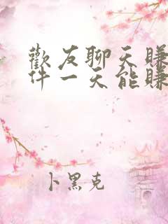 欢友聊天赚钱软件一天能赚多少钱