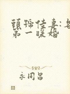 头号佳妻:名门第一暖婚