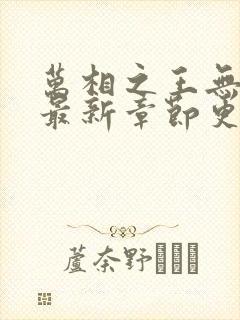 万相之王无弹窗最新章节更新