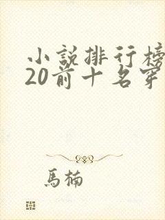 小说排行榜2020前十名穿越