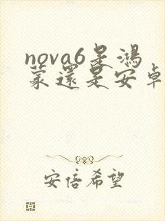 nova6是鸿蒙还是安卓