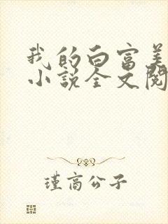 我的白富美老婆小说全文阅读免费