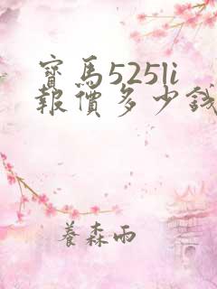 宝马525li报价多少钱豪华版 宝马525li报价多少钱豪华版