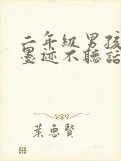 二年级男孩叛逆墨迹不听话怎么办