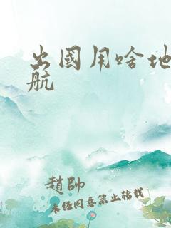 出国用啥地图导航