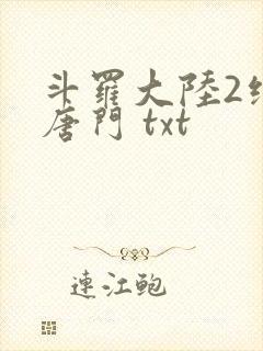 斗罗大陆2绝世唐门 txt