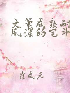 文笔成熟耐看古风浓的宅斗文