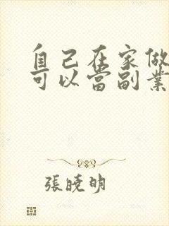 自己在家做什么可以当副业赚钱