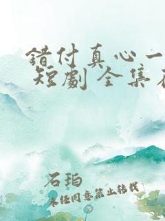 错付真心一场空 短剧 全集在线