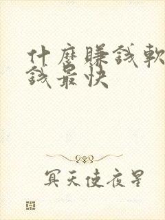 什么赚钱软件赚钱最快